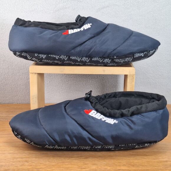 Baffin Cush Men\'s XXL Hybrid Insulated Slipper Boots Navy Blue Winter Puffer main image 7